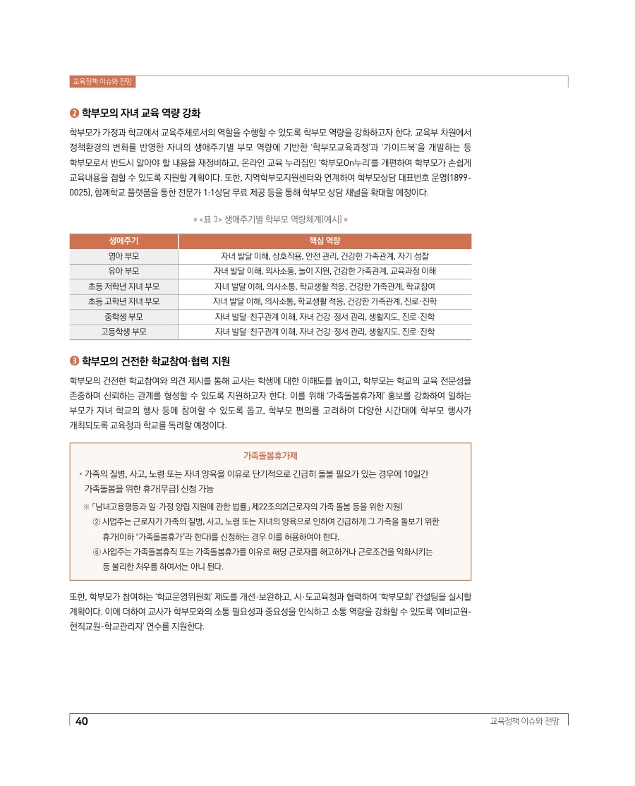 교육정책 이슈와 전망