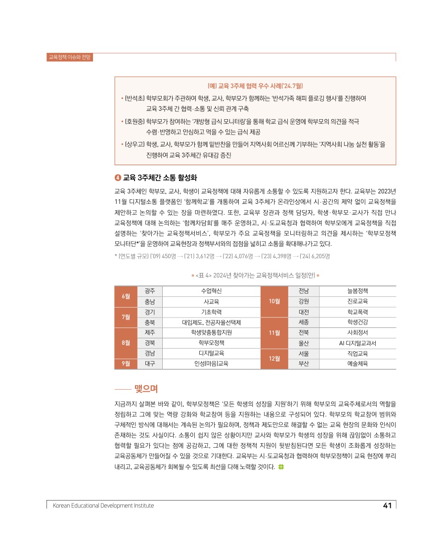 교육정책 이슈와 전망